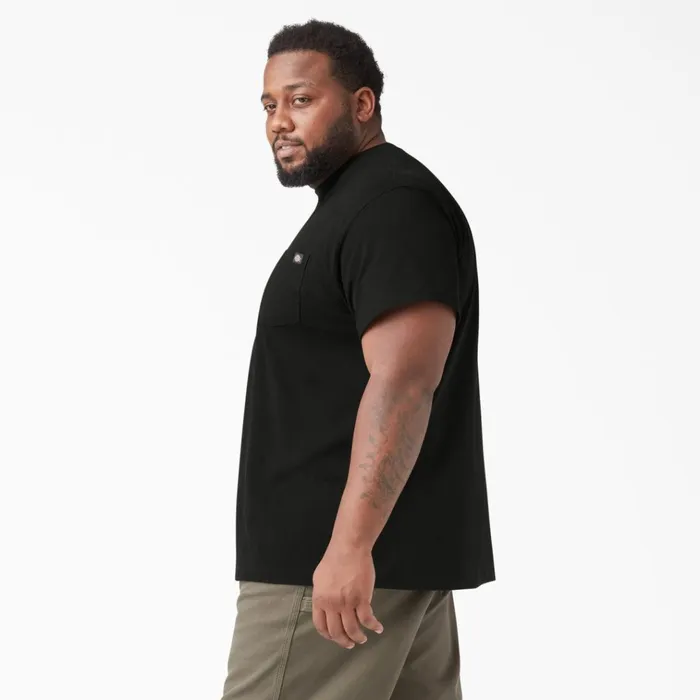 Heavyweight Short Sleeve Pocket TShirt Black Black bk Men Dickies Work Shirts Heavyweight Short Sleeve Pocket TShirt Black Black bk Men Dickies Work Shirts