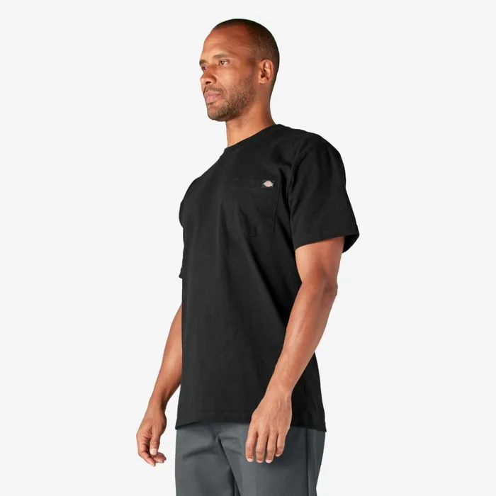 Heavyweight Short Sleeve Pocket TShirt Black Black bk Men Dickies Work Shirts Heavyweight Short Sleeve Pocket TShirt Black Black bk Men Dickies Work Shirts