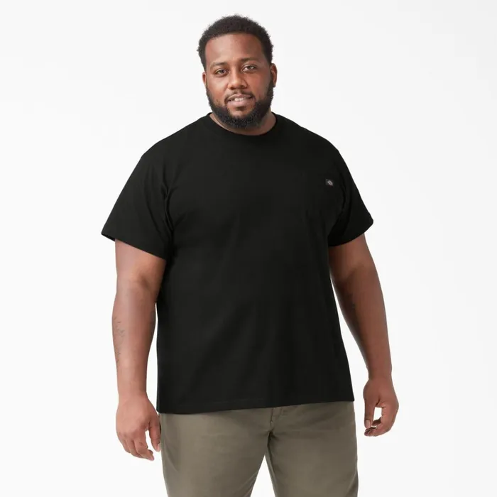 Heavyweight Short Sleeve Pocket TShirt Black Black bk Men Dickies Work Shirts Heavyweight Short Sleeve Pocket TShirt Black Black bk Men Dickies Work Shirts