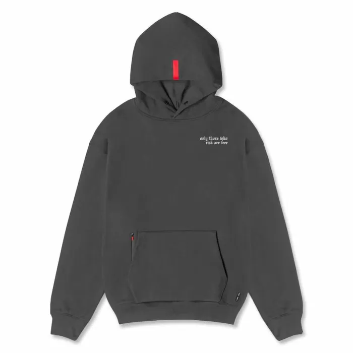 Hoodies and Sweatshirts Men ASRV TechTerry Zip Pocket Hoodie Space Greywhite 034brush Wingsasrv034
