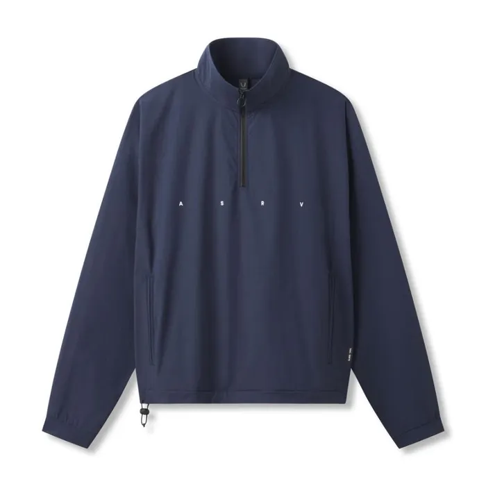 Jackets and Outerwear Men ASRV Ripstop Quarter Zip Jacket Navy