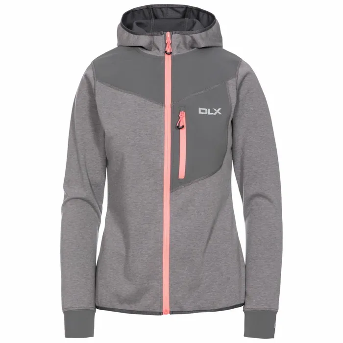 Jazmin DLX Quick Dry Hoodie Platinum Marl Women Trespass Hoodies