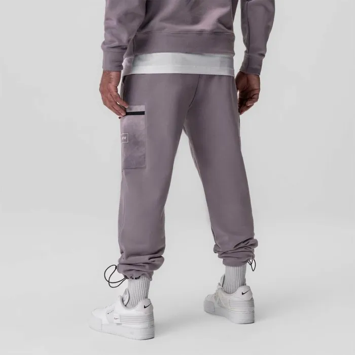 Joggers and Pants Men ASRV TechTerry Paneled Cinch Cargo Jogger Moonscapewavedye