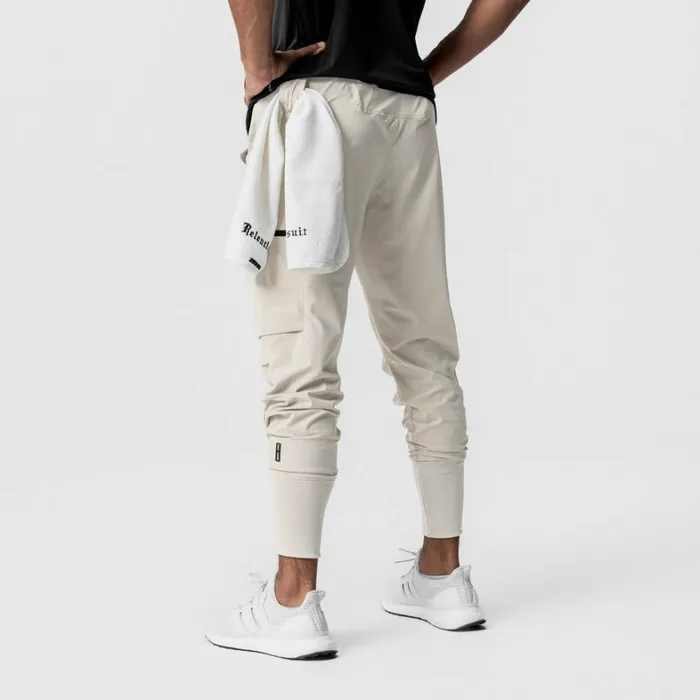 Joggers and Pants Men ASRV TetraLite Inlay Pocket High Rib Jogger Sand Smoke