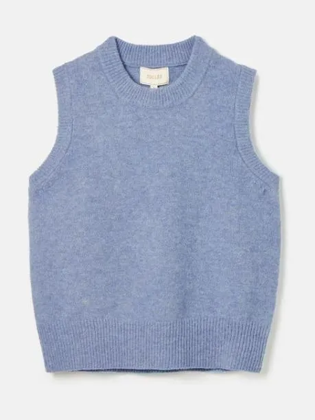 Jumpers and Knitwear Women Joules Blue Knitted Vest