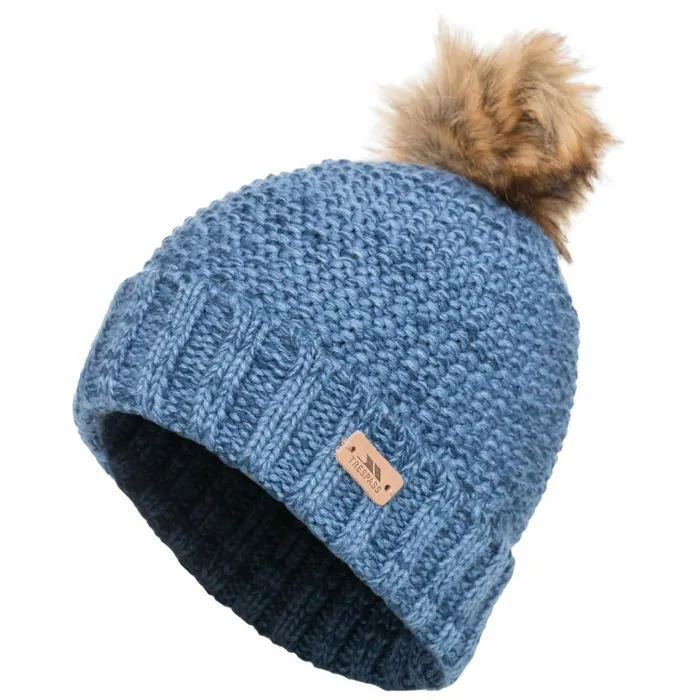 Kellisa Bobble Hat Denim Blue Women Trespass Hats