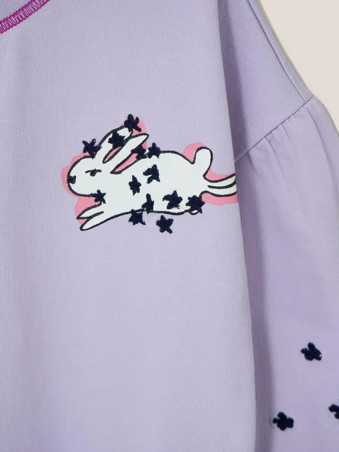 Kids White Stuff Tops And Tshirts Betta Run Rabbit Sweat Light Purple Kids White Stuff Tops And Tshirts Betta Run Rabbit Sweat Light Purple