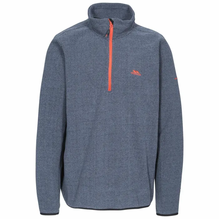 Limber 12 Zip Fleece Black Marl Men Trespass Fleeces