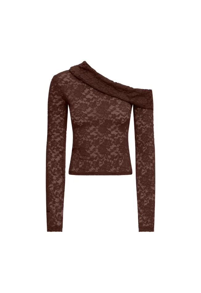 Lioness Fashion BLACK SWAN OFF SHOULDER Chocolate Women Tops Lioness Fashion BLACK SWAN OFF SHOULDER Chocolate Women Tops