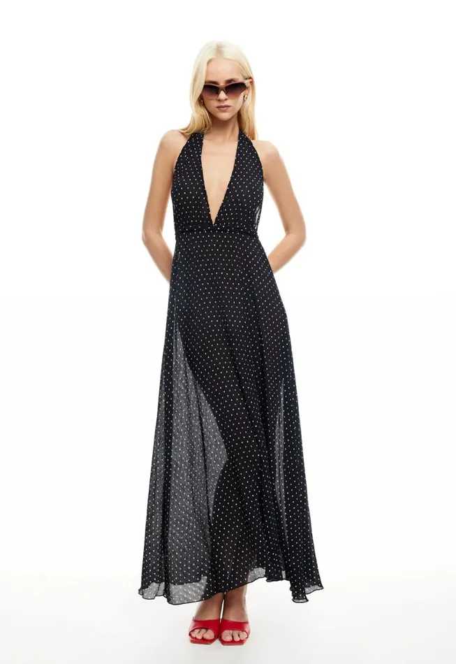 Lioness Fashion DISTRICT MAXI DRESS Onyx Polka Women Dresses Lioness Fashion DISTRICT MAXI DRESS Onyx Polka Women Dresses