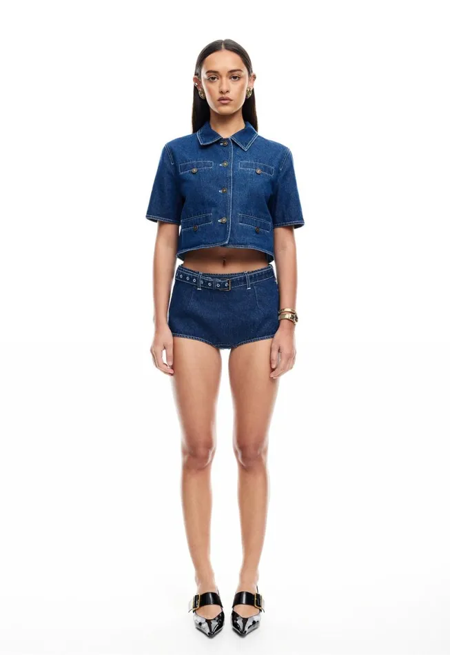 Lioness Fashion HALSTON DENIM TOP Blue Denim Women Tops Lioness Fashion HALSTON DENIM TOP Blue Denim Women Tops