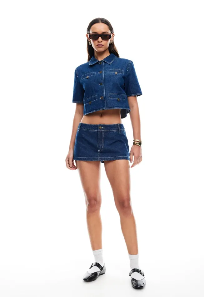 Lioness Fashion RHODE MINI Blue Denim Women Denim