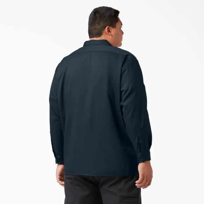 Long Sleeve Work Shirt Dark Navy Dark Navy dn Men Dickies Work Shirts Long Sleeve Work Shirt Dark Navy Dark Navy dn Men Dickies Work Shirts
