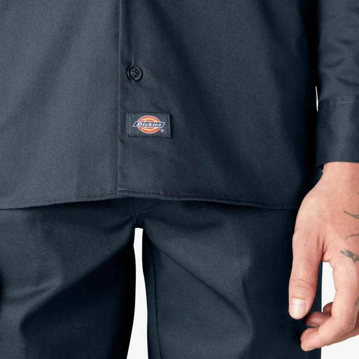 Long Sleeve Work Shirt Dark Navy Dark Navy dn Men Dickies Work Shirts Long Sleeve Work Shirt Dark Navy Dark Navy dn Men Dickies Work Shirts