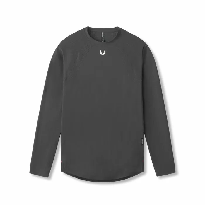 Long Sleeves Men ASRV LaserVent Established Long Sleeve Space Grey