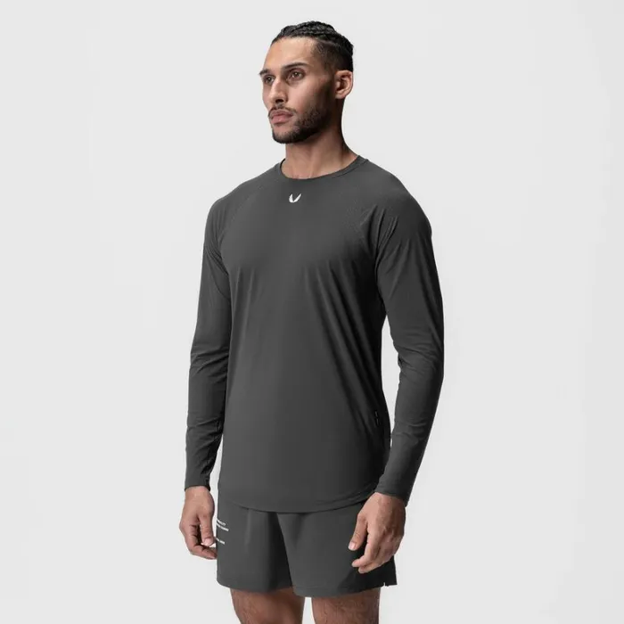 Long Sleeves Men ASRV LaserVent Established Long Sleeve Space Grey