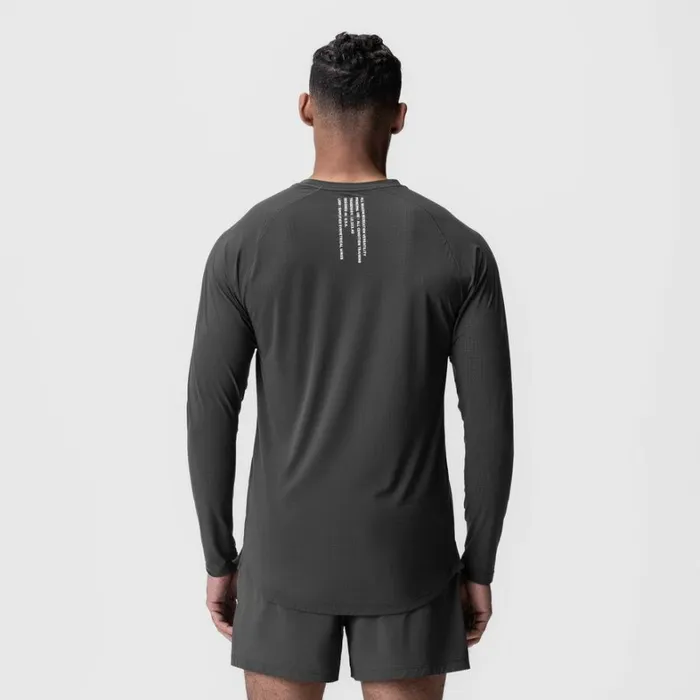 Long Sleeves Men ASRV LaserVent Established Long Sleeve Space Grey