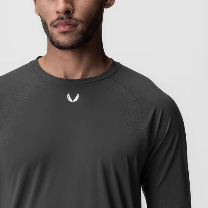 Long Sleeves Men ASRV LaserVent Established Long Sleeve Space Grey