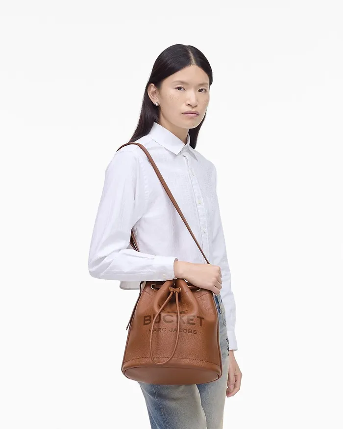 Marc Jacobs Bucket Bags Women The Leather Large Bucket Bag Argan Oil