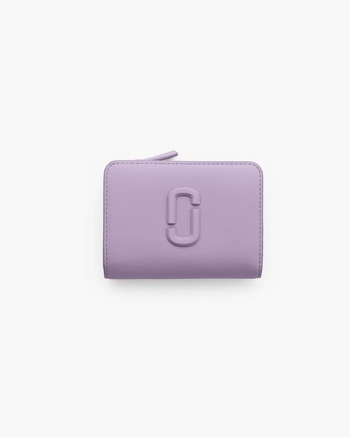 Marc Jacobs Small Wallets Women The Covered J Marc Mini Compact Wallet Lilac