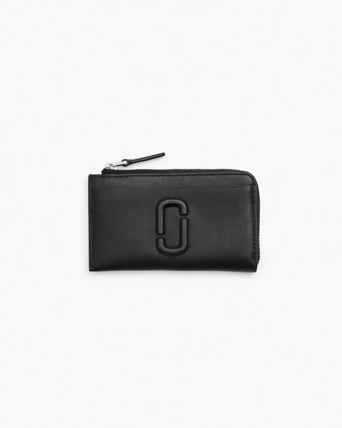 Marc Jacobs Small Wallets Women The Covered J Marc Top Zip Multi Wallet Black Marc Jacobs Small Wallets Women The Covered J Marc Top Zip Multi Wallet Black
