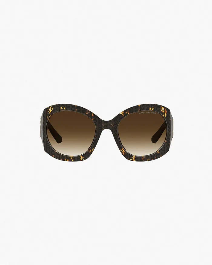 Marc Jacobs Sunglasses Women The J Marc Monogram Round Sunglasses Havana