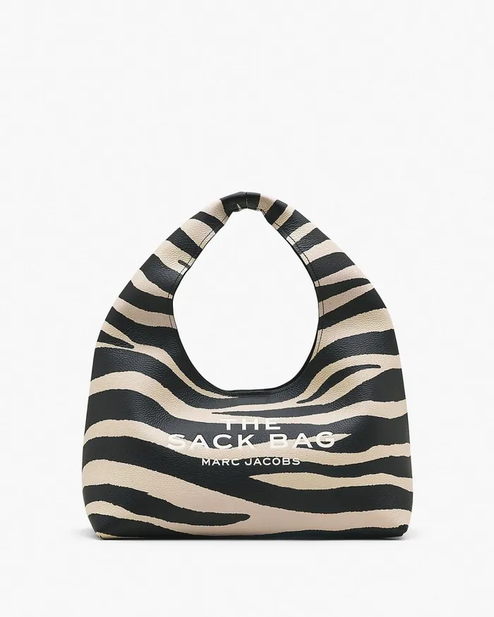 Marc Jacobs The Sack Bag Women The Zebra Leather Sack Bag Blackwhite