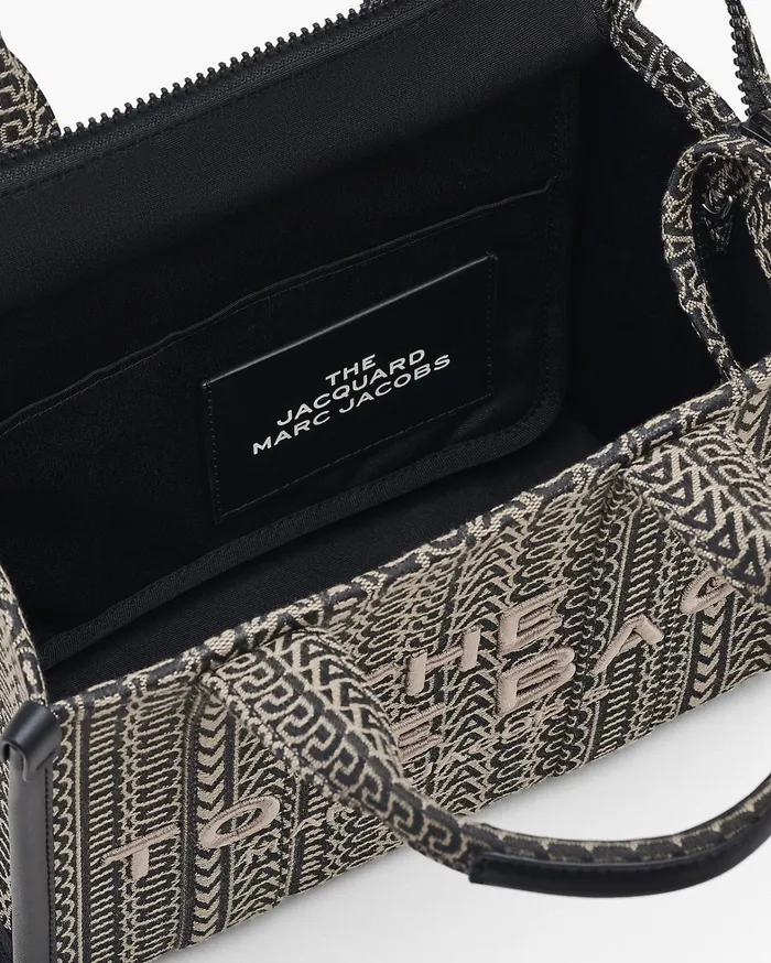 Marc Jacobs The Tote Bag Women The Monogram Jacquard Small Tote Bag Beige Multi