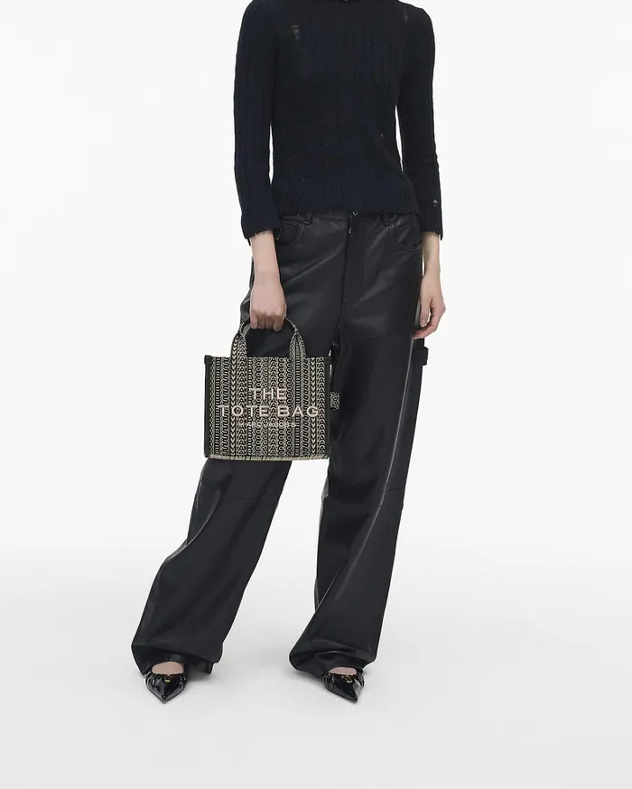 Marc Jacobs The Tote Bag Women The Monogram Jacquard Small Tote Bag Beige Multi
