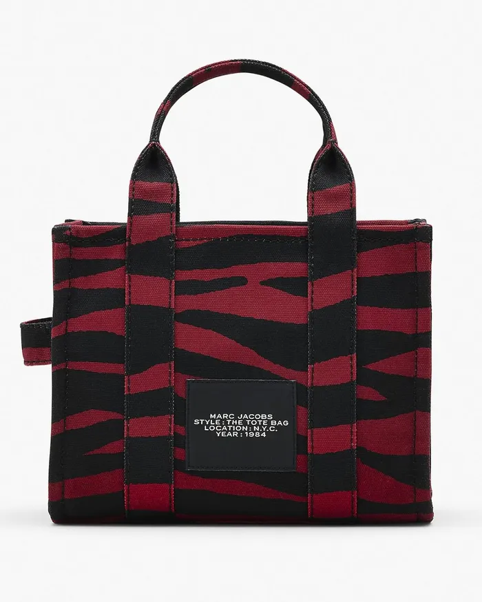 Marc Jacobs The Tote Bag Women The Zebra Canvas Small Tote Bag Sirenblack