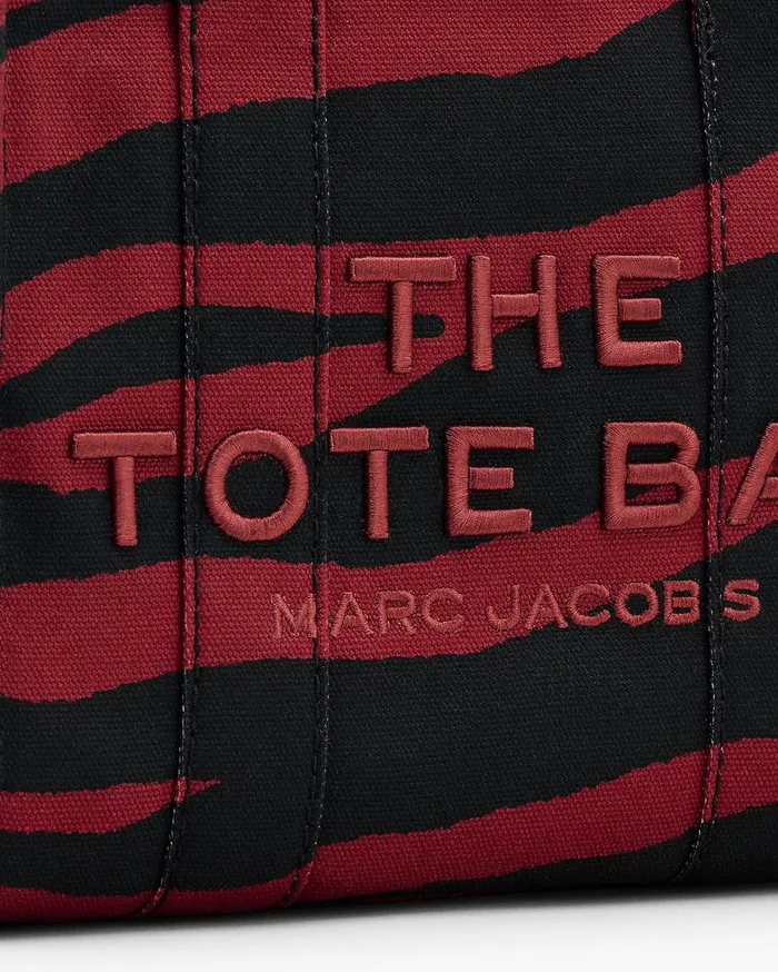 Marc Jacobs The Tote Bag Women The Zebra Canvas Small Tote Bag Sirenblack