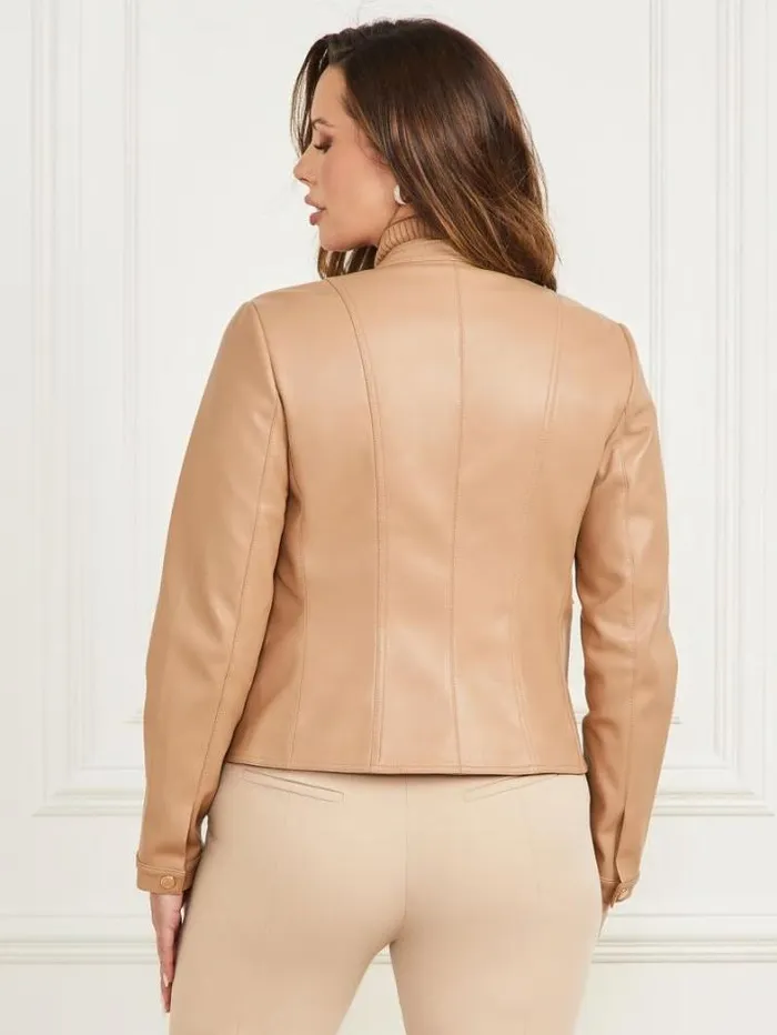 Marciano Monica FauxLeather Moto Jacket Blonde Ambition Women Jackets Marciano Monica FauxLeather Moto Jacket Blonde Ambition Women Jackets