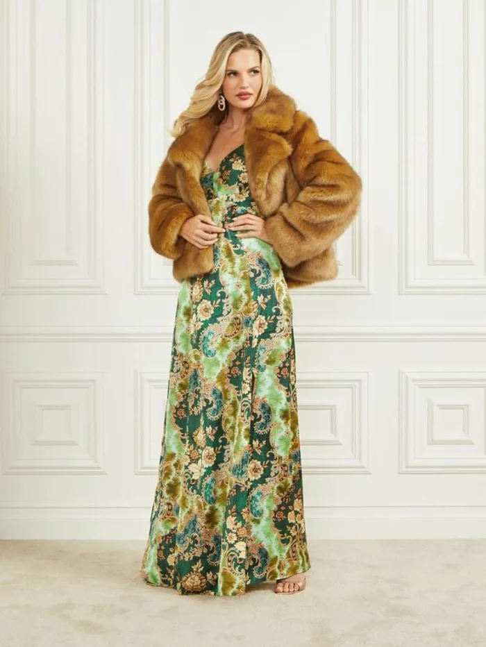 Marciano New Gwenda FauxFur Jacket Camel Women Jackets Marciano New Gwenda FauxFur Jacket Camel Women Jackets