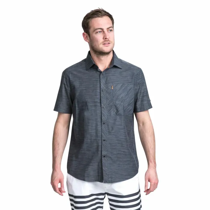 Matadi Short Sleeve Shirt Carbon Marl Men Trespass Shirts