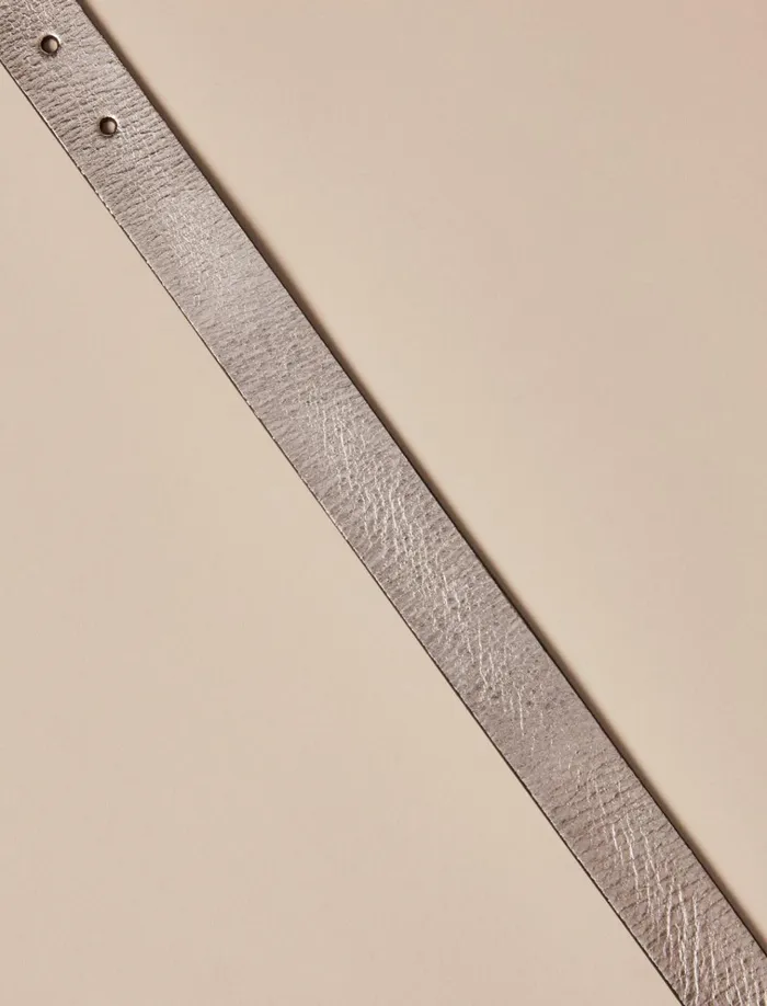 Matte Silver Belt Silver Women Lucky Brand Belts