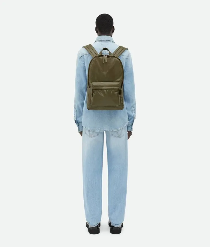 Men Bottega Veneta Backpack Medium Archetype Backpack Mud