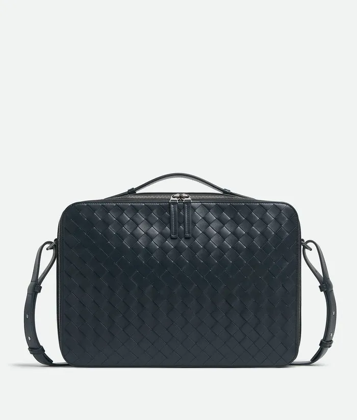 Men Bottega Veneta Briefcase Getaway Slim Briefcase Shadow