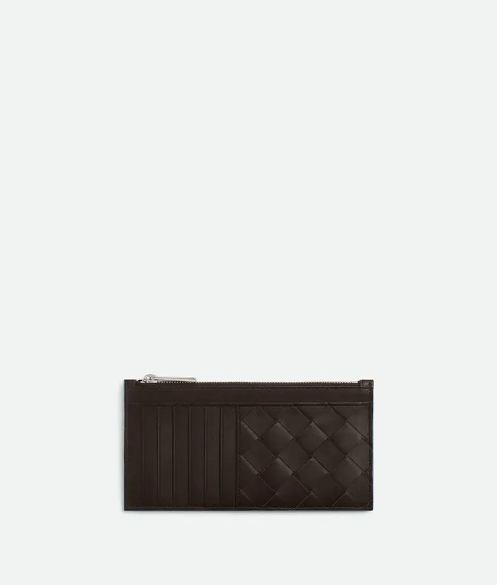 Men Bottega Veneta Card Cases Intrecciato Long Zippered Card Case Fondantice