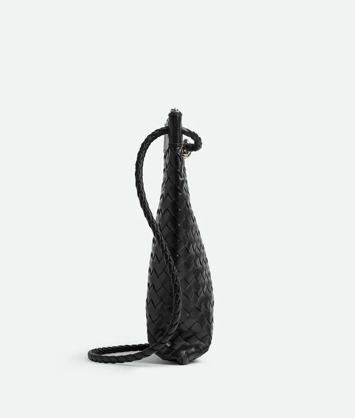Men Bottega Veneta Crossbody Flat Andiamo Messenger Black