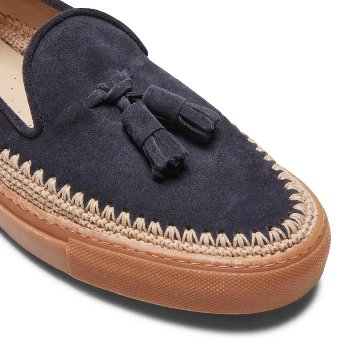 Men Brera Sport Green Side Navy Blue Fratelli Rossetti Slip On Men Brera Sport Green Side Navy Blue Fratelli Rossetti Slip On