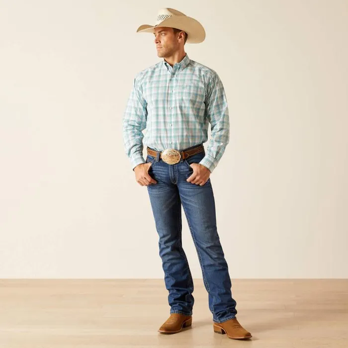 Men Button Down Shirts Ariat Pro Series Edward Classic Fit Shirt Dark Blue Men Button Down Shirts Ariat Pro Series Edward Classic Fit Shirt Dark Blue
