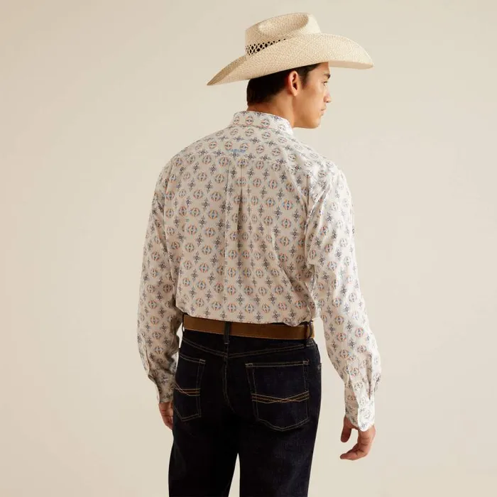 Men Button Down Shirts Ariat Wrinkle Free Remington Classic Fit Shirt Oatmeal Men Button Down Shirts Ariat Wrinkle Free Remington Classic Fit Shirt Oatmeal