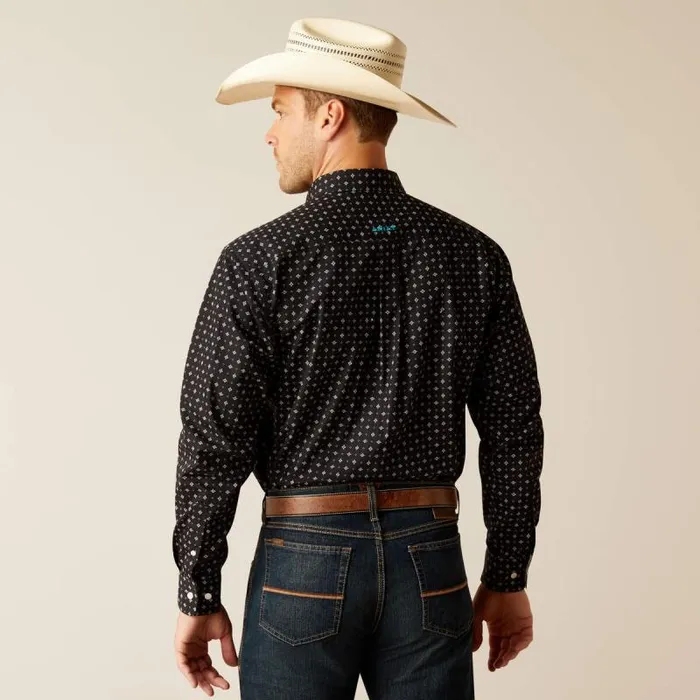 Men Button Down Shirts Ariat Wrinkle Free Seth Classic Fit Shirt Black Men Button Down Shirts Ariat Wrinkle Free Seth Classic Fit Shirt Black