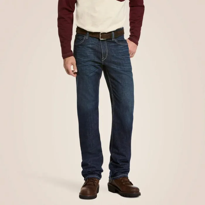 Men Denim Ariat FR M4 Relaxed DuraStretch Lineup Stackable Straight Leg Jean Platinum Men Denim Ariat FR M4 Relaxed DuraStretch Lineup Stackable Straight Leg Jean Platinum