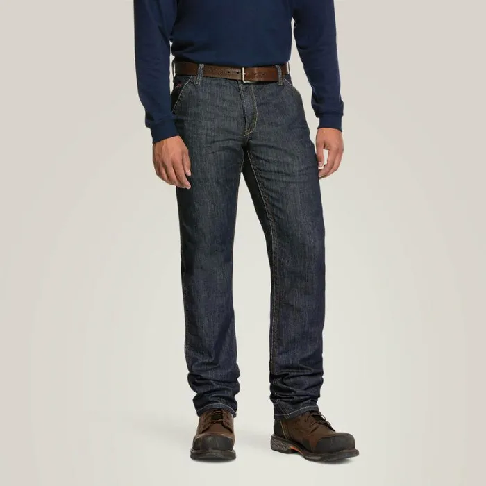Men Denim Ariat FR M4 Relaxed Stretch Duralight Workhorse Stackable Straight Leg Jean Dark Washrinse Men Denim Ariat FR M4 Relaxed Stretch Duralight Workhorse Stackable Straight Leg Jean Dark Washrinse