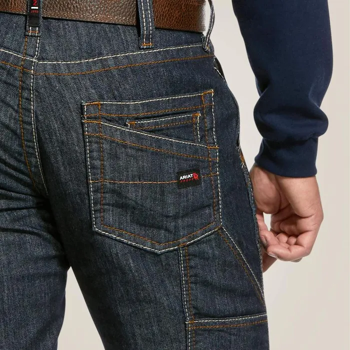 Men Denim Ariat FR M4 Relaxed Stretch Duralight Workhorse Stackable Straight Leg Jean Dark Washrinse Men Denim Ariat FR M4 Relaxed Stretch Duralight Workhorse Stackable Straight Leg Jean Dark Washrinse