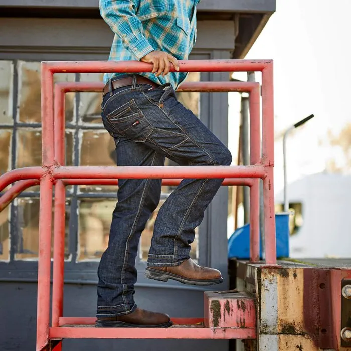 Men Denim Ariat FR M4 Relaxed Stretch Duralight Workhorse Stackable Straight Leg Jean Dark Washrinse Men Denim Ariat FR M4 Relaxed Stretch Duralight Workhorse Stackable Straight Leg Jean Dark Washrinse