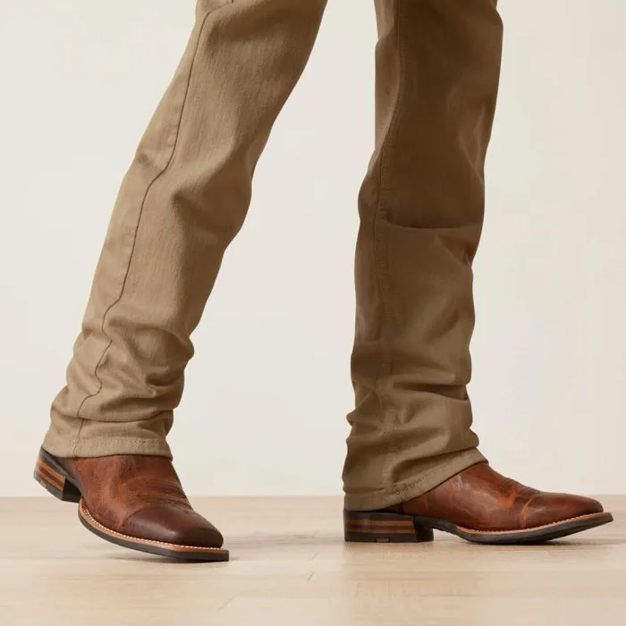 Men Denim Ariat M7 Grizzly Straight Jean Dark Khaki Men Denim Ariat M7 Grizzly Straight Jean Dark Khaki