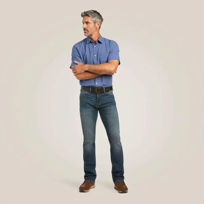 Men Denim Ariat M7 Slim Premium Straight Jean Asmu Blue Lake Men Denim Ariat M7 Slim Premium Straight Jean Asmu Blue Lake