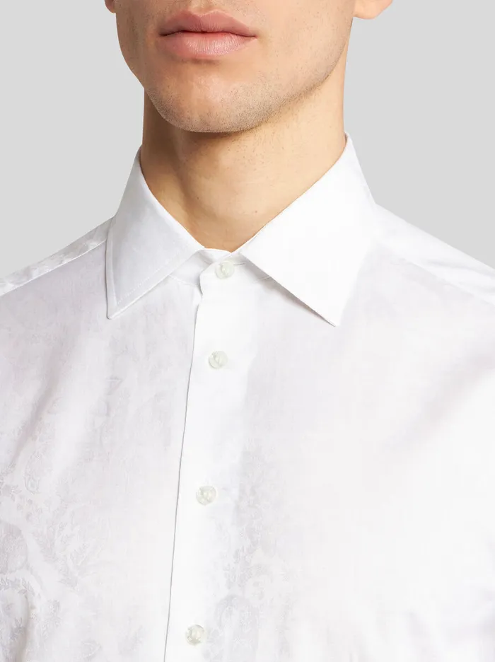 Men Etro Shirts Floral Paisley Shirt White Men Etro Shirts Floral Paisley Shirt White